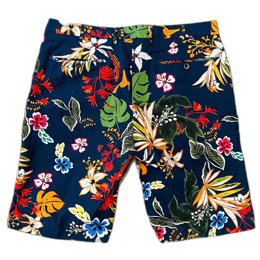 $325 PT Torino NWT Men's Size 34 EU 50 Bermuda Shorts Tropical Designer Italy
